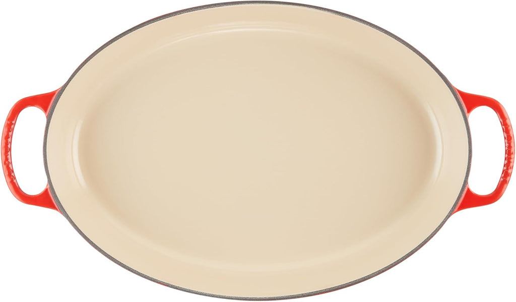Le Creuset Enameled Cast Iron Signature Oval Baker, 3 qt., Cerise