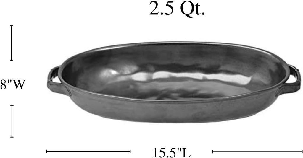 Juliska Pewter Stoneware 15.5' Baker