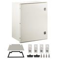 Happybuy NEMA Steel Case, 24x20x9'' NEMA 4X Fiberglass Electric Enclosure, with IP66 Water and Dust Resistance, Ideal for Both Outdoor and Indoor Applications, Comes with Mounting Plate (60x50x23 cm)