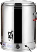 30L Commercial Electric Insulated Stainless Steel Catering Urn - Hot Water Beverage Dispenser with Faucet, Ideal for Restaurants & Shops, Durable Thermal Insulation