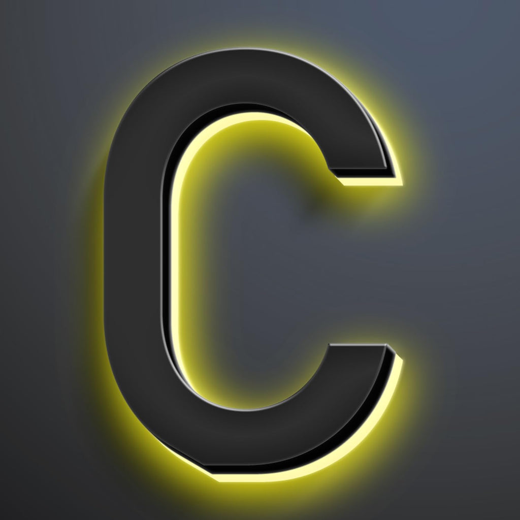 18 Inch Backlit LED Illuminated House Numbers For A Modern Home Look Stylish Light Up Address Signs Create A Striking First Impression Home Address Numbers,C