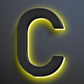 18 Inch Backlit LED Illuminated House Numbers For A Modern Home Look Stylish Light Up Address Signs Create A Striking First Impression Home Address Numbers,C