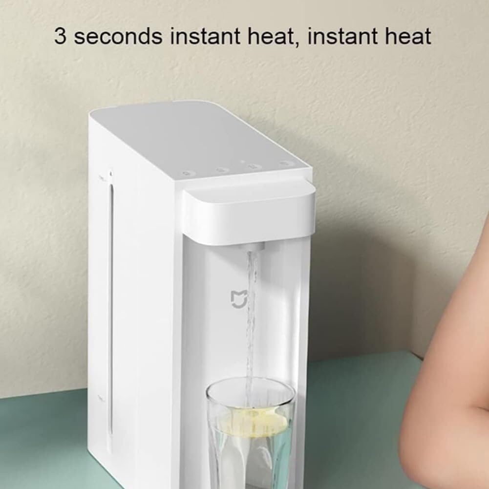 Electric Instant Hot Water Dispenser, Tabletop Water Fountain, Portable Smart Water Dispenser, 3S Quick Heat and 3-Level Temperature Control, LED Smart Touch Screen
