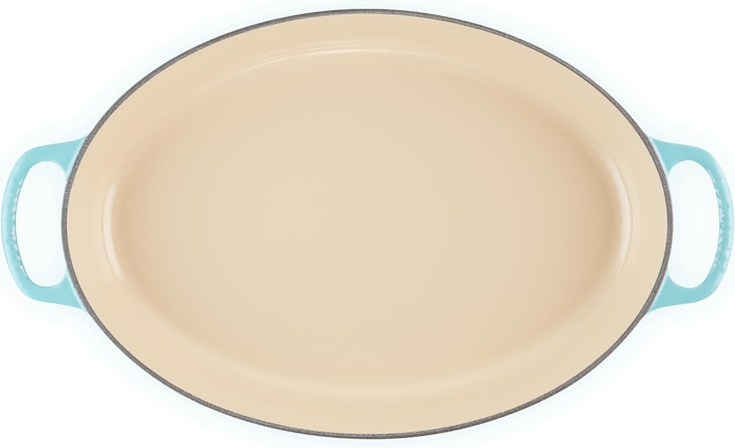Le Creuset Enamel Cast Iron Signature Oval Baker, 3 quart, Caribbean