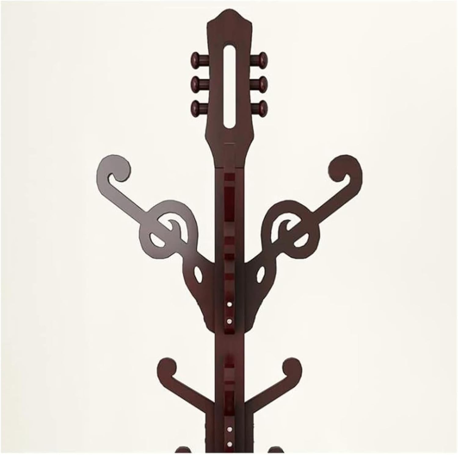 Coat Rack Standing Coat Rack With 12 Hooks And Round Base Guitar Shape Coat Stand Easy Install Coat Tree Coat Tree, 185*42cm