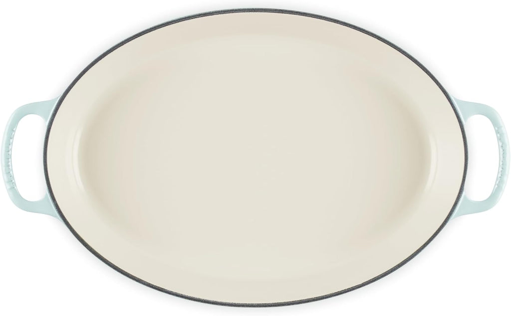 Le Creuset Enameled Cast Iron Signature Oval Baker, 3qt. Sea Salt