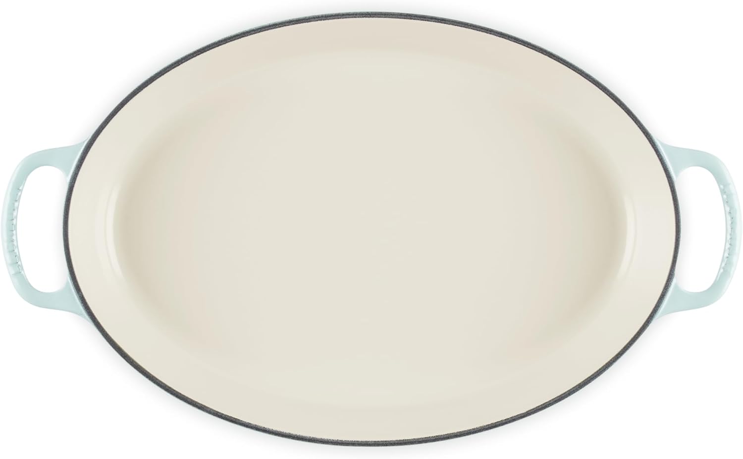 Le Creuset Enameled Cast Iron Signature Oval Baker, 3qt. Sea Salt