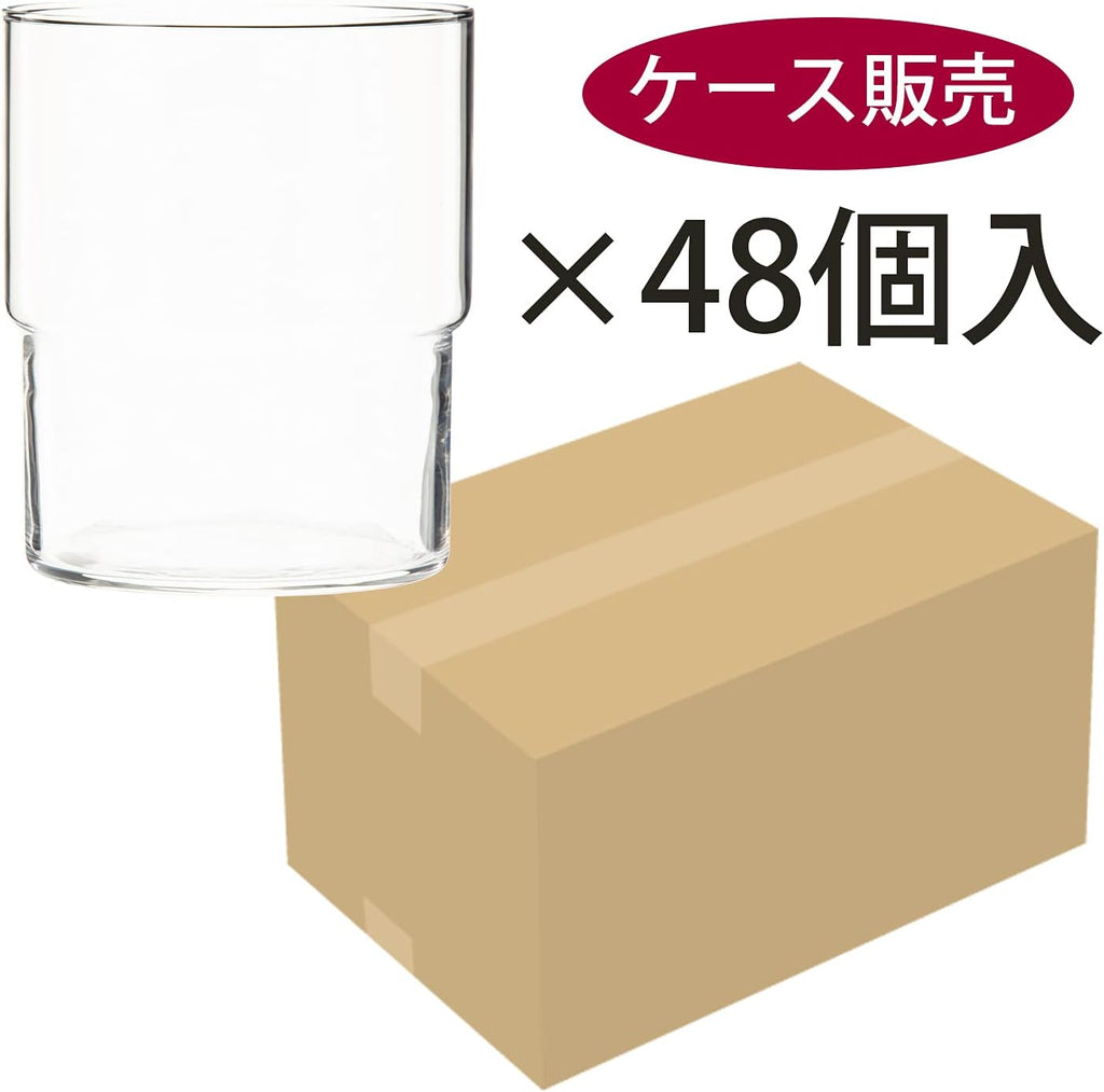 Toyo Sasaki Glass B-21126CS Tumbler Glass, Fino, 13.4 fl oz (390 ml), Set of 48 (Sold by Case), Dishwasher Safe, Made in Japan, Tumbler, Glass, Cup