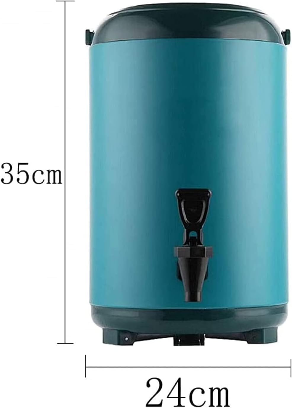 Stainless Steel Hot And Cold Water Dispenser Milk Tea Bucket - Portable Large Capacity Sealed Teapot With Faucet, Suitable For Catering, Office, Hotel, Party(Size:8L,Color:Blue)