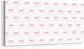 Erosebridal Pink Bow Large Wall Decor 58'x29' Cartoon Bowknot Butterfly Knot Princess Bathroom Wall Art | Dreamy Watercolor Bow Tie Artwork Posters Ribbons Poster Print
