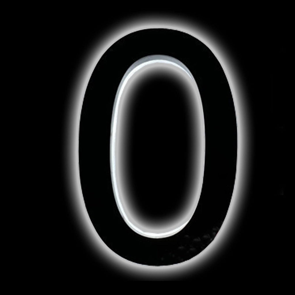 Illuminated LED House Numbers Modern, 18' Large Backlit LED House Numbers Plaque For Outside, Light Up Adresse Civique For Home, White Light,Z