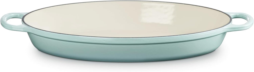 Le Creuset Enameled Cast Iron Signature Oval Baker, 3qt. Sea Salt