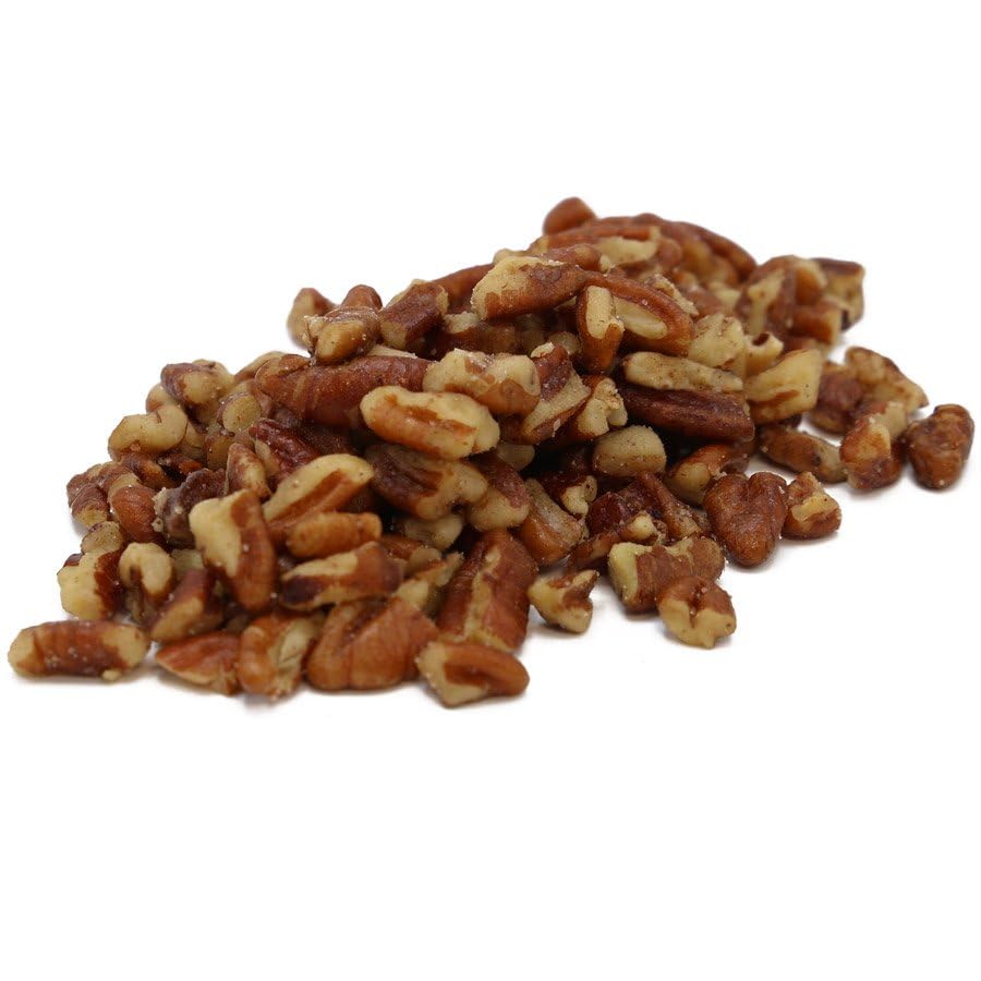 C.J. Dannemiller Pecan Pieces, Bulk 25 LB Box, Roasted & Buttered & Salted, Chopped Pecans for Snacking, Mixed Nuts, Trail Mix