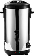 304 Stainless Steel Catering Urn, 8L/12L/16L/18L Hot Water Boiler Dispenser Heat Insulation Preservation Drink Commercial Milk Tea Dispenser Bucket for Cafe, Office, Home,18L