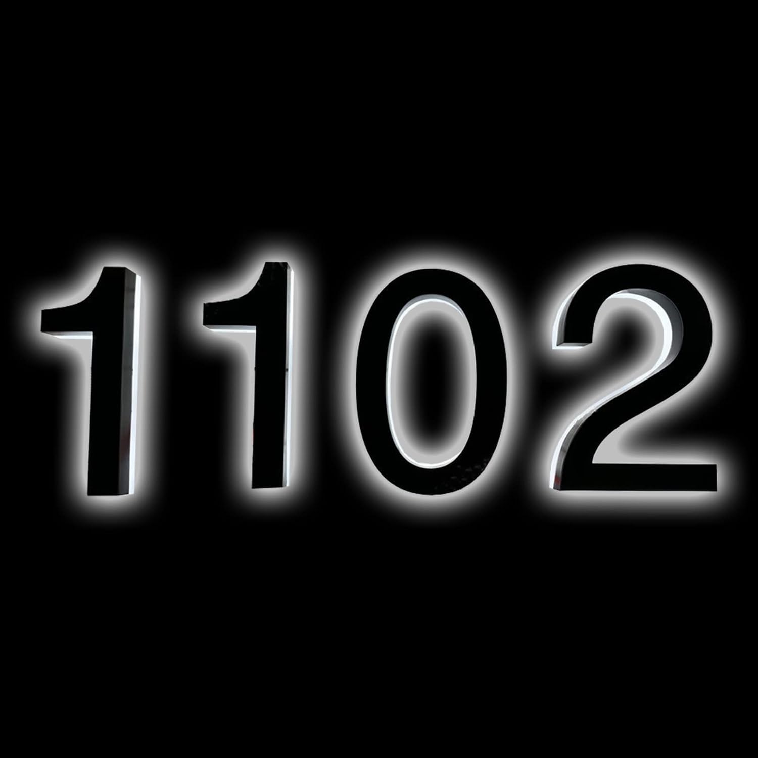 14' Backlit LED House Numbers Plaque For Outside, Light Up LED Address Numbers For House, Illuminated House Numbers Modern, White Light,I