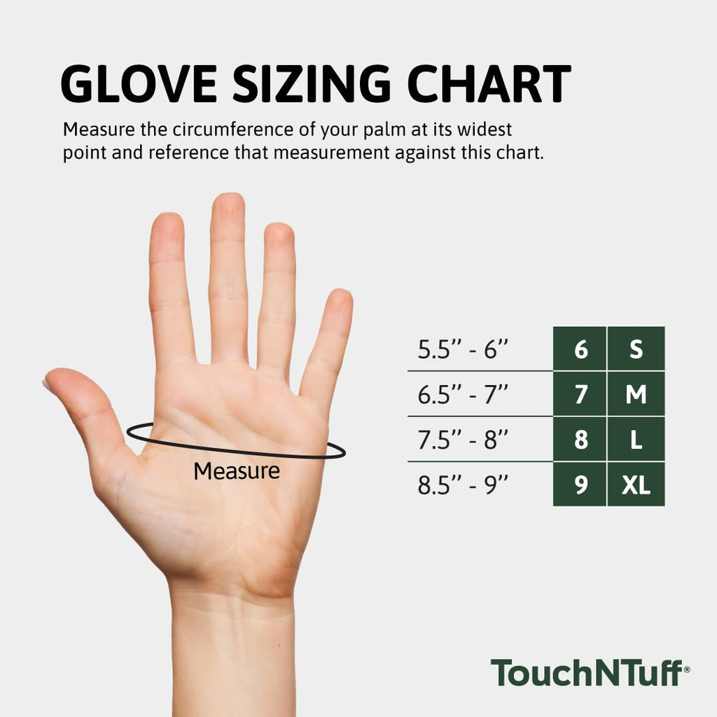 Ansell TouchNTuff 92-605 Nitrile Gloves, 6.3mil, Powder-Free Extended Cuff With Textured Fingers - XL (9.5-10), Green (Case)