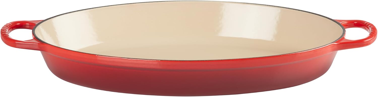 Le Creuset Enameled Cast Iron Signature Oval Baker, 3 qt., Cerise