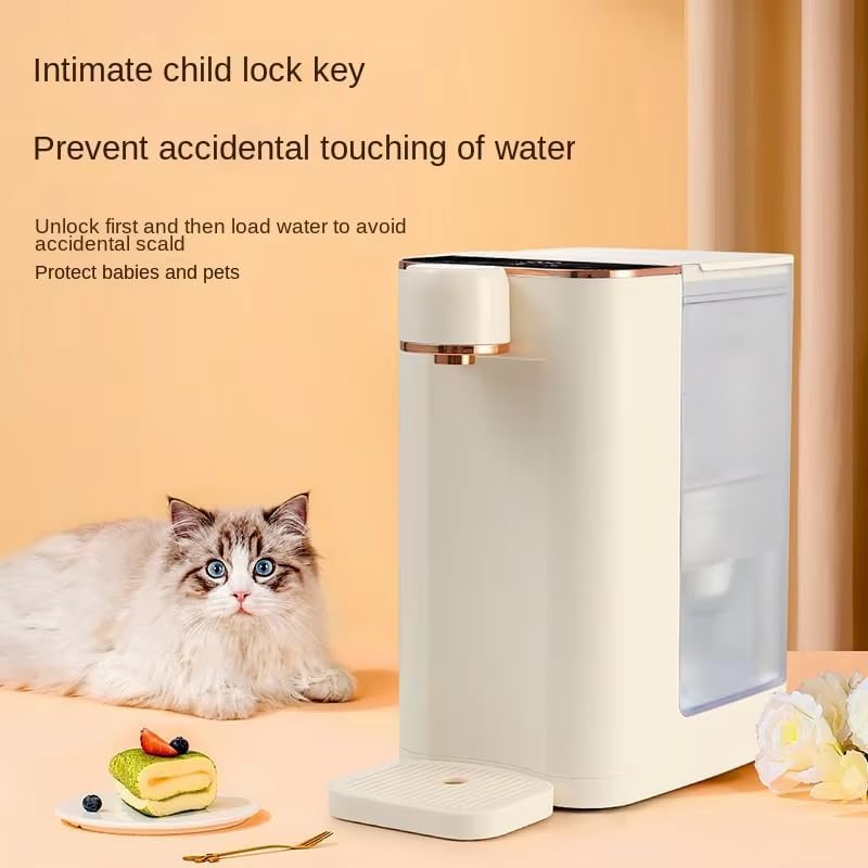 2000W Instant Hot Water Dispenser, 3L Electric Kettle with 5 Adjustable Temperatures, Quick Heating in 3s, Child Lock & Night Light, Ideal for Home & Office Use