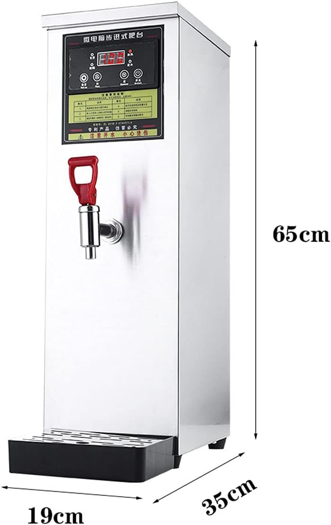 Water Warmer,Commercial Hot Drink Dispenser,Coffee Urns,2500W high Power,Water Output: 50L/H,Double Stainless Steel,Suitable for School, Milk Tea Shop, Restaurant, Party