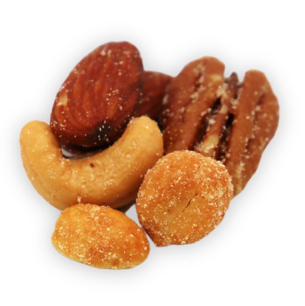 C.J. Dannemiller Mixed Nuts, Danny's Sweet Delight, Bulk 30 Pound Box, Includes Honey Roasted Peanuts, Cashews, Almonds, Pecans