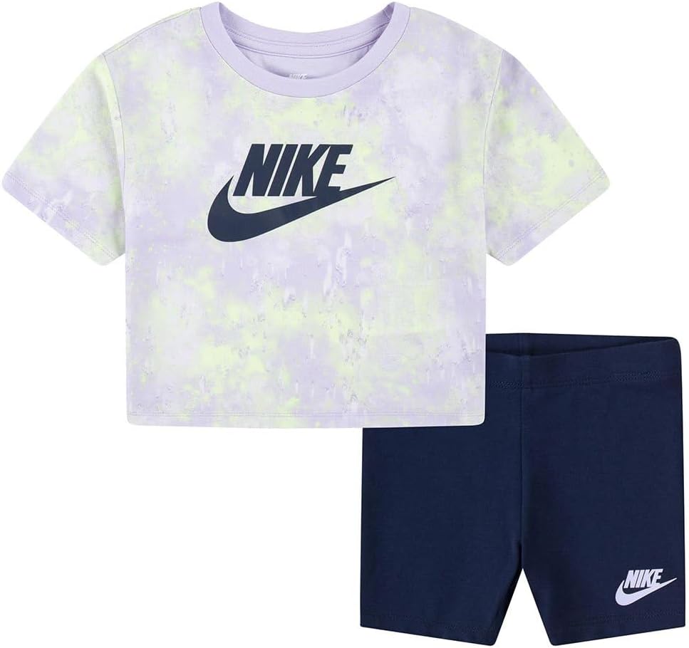 Nike Girls Boxy Tee E Bike Short 36l658 Complete