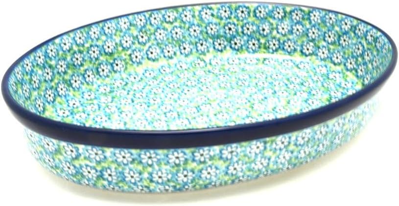 Polish Pottery Baker - Oval - Large - Key Lime