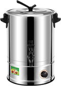 Commercial Electric Catering Urn, 1800W Catering Hot Water Urnboiler, 30-110°C Temperature Control Knob, for Brewing, Buffet,22L