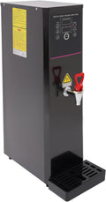 3000W Commercial Hot Water Dispenser, 20L/5.28 Gal Electric Water Boiler with Drip Tray Digital Display Screen Step-Heating Hot Water Maker for Large Homes Caterers Restaurants, Black