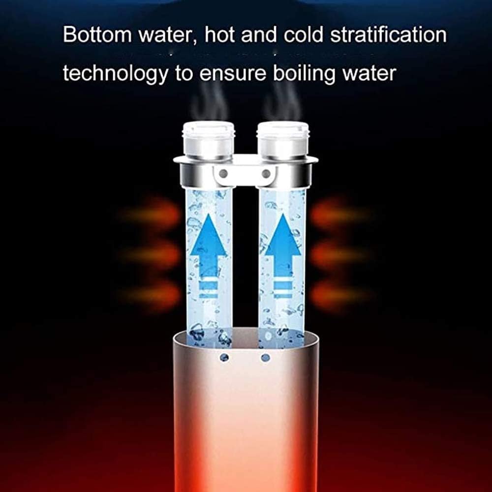 Home Instant Heating Desktop Water Machine 3 Second Hot Instant Water Dispenser with 5 Levels Temperature Control for Office Home Dorm (Pink)