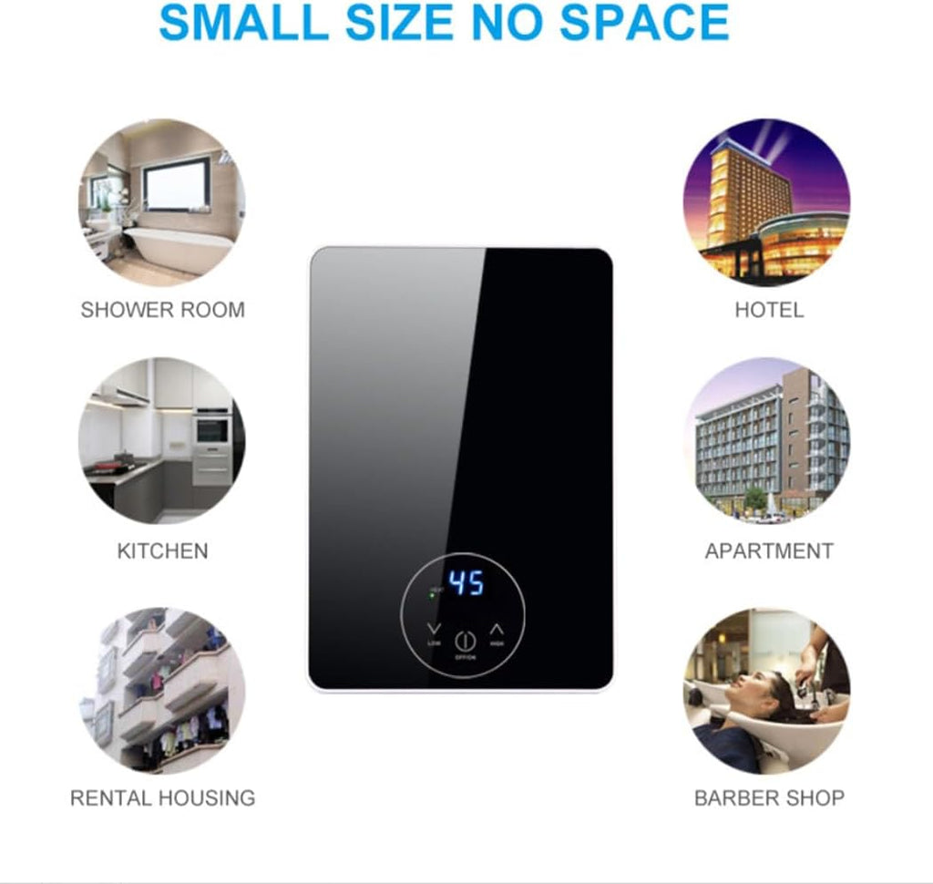 Electric Instant Hot Water Heater Shower Electric Tankless Shower Hot Water Faucet Kitchen Bathroom Instantaneous Water Heater Tap