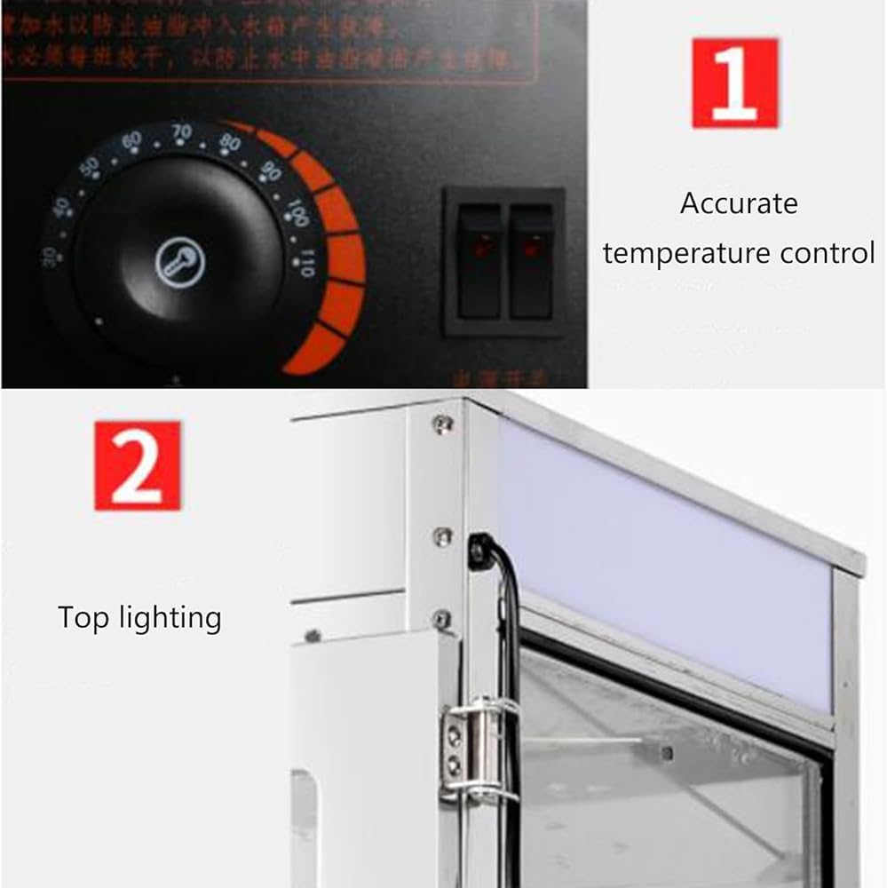 Commercial Bun Steamer, Electric Hot Food Warmer, 5-Layer Steamed Bun Warmer Machine, 1200w 30-110℃ Temperature Range, Ideal for Store Buffet Restaurant