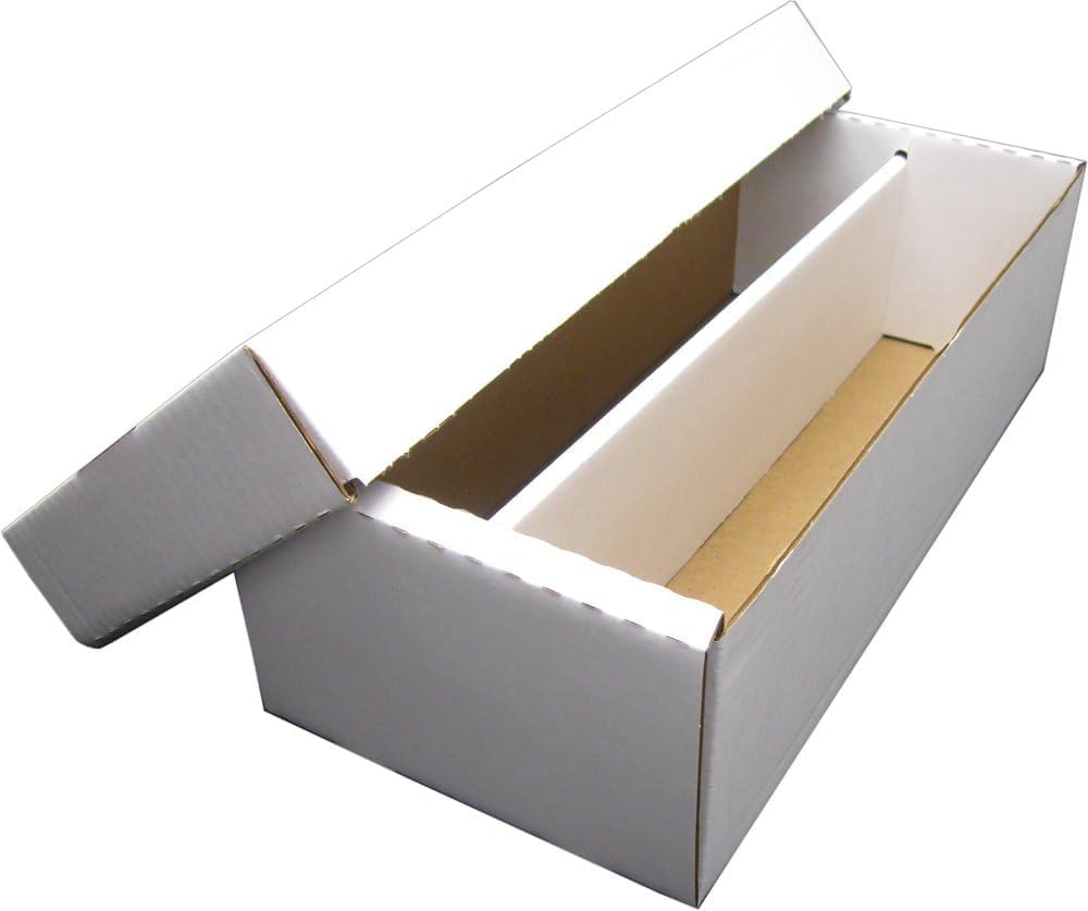BCW Shoe Storage Card Box - 25 ct | Cardboard Box for Trading Cards, Gaming Cards, and Collectibles | Holds 1600 Standard Cards or 300 3x4 Toploaders | Gaming Card Organizer Box | Assembly Required