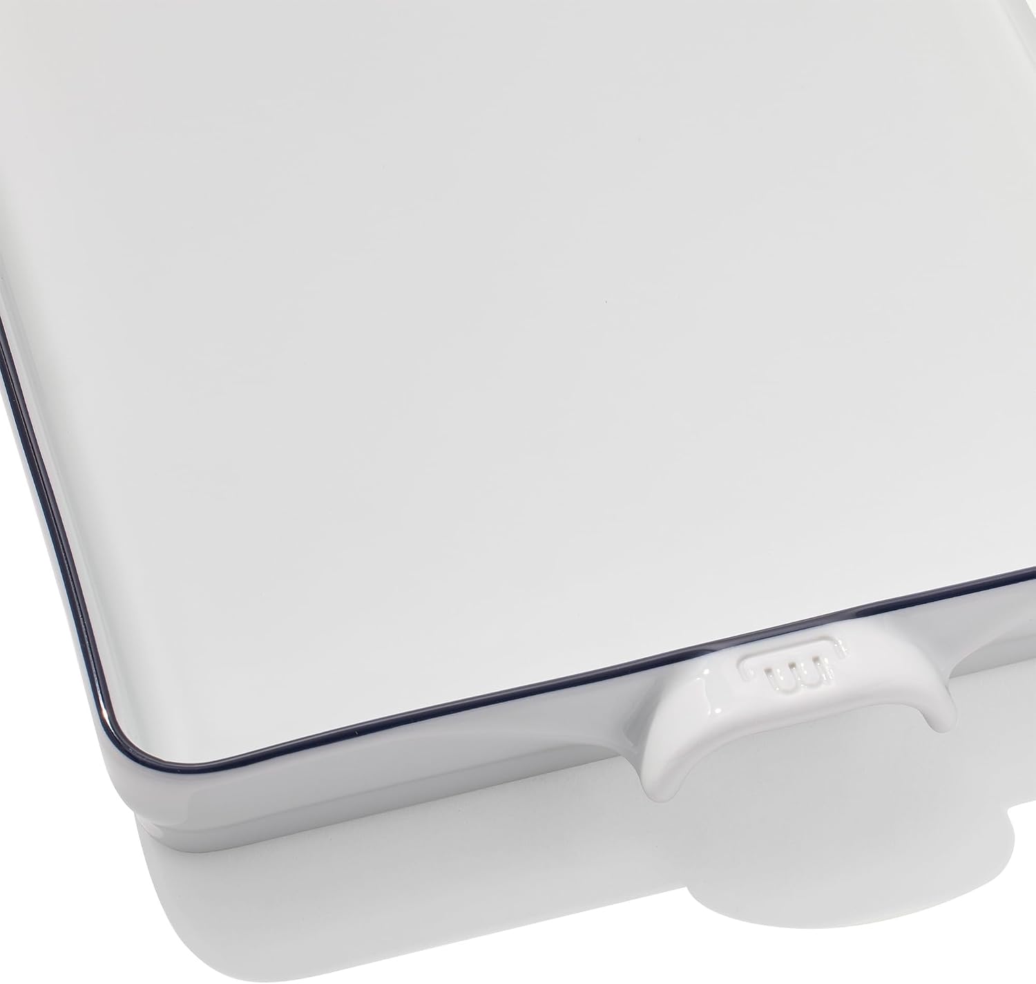 Made In Cookware - Baking Slab - Pure French Porcelain - Professional Cookware - Crafted in France - Navy Rim