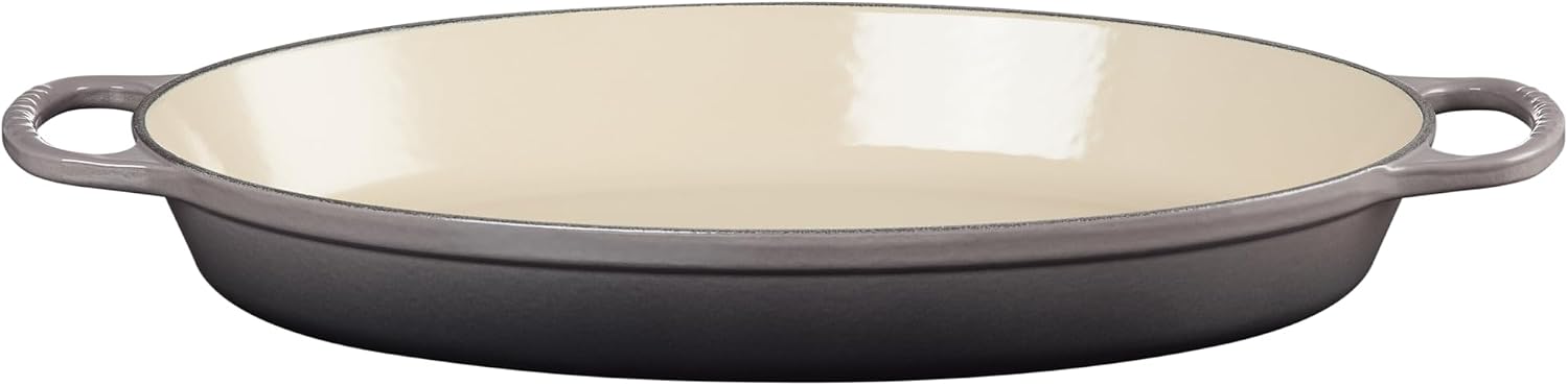 Le Creuset Enameled Cast Iron Signature Oval Baker, 3 qt., Oyster