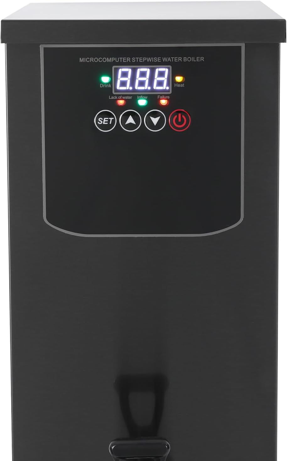 Step-Heating Commercial Hot Water Dispenser, 30L /7.93Gal Hot Water Boiler Dispenser Electric Water Pot Boiler Commercial Boiling Water Machine for Tea Coffee Shop Dessert Shop Hotel (Black)