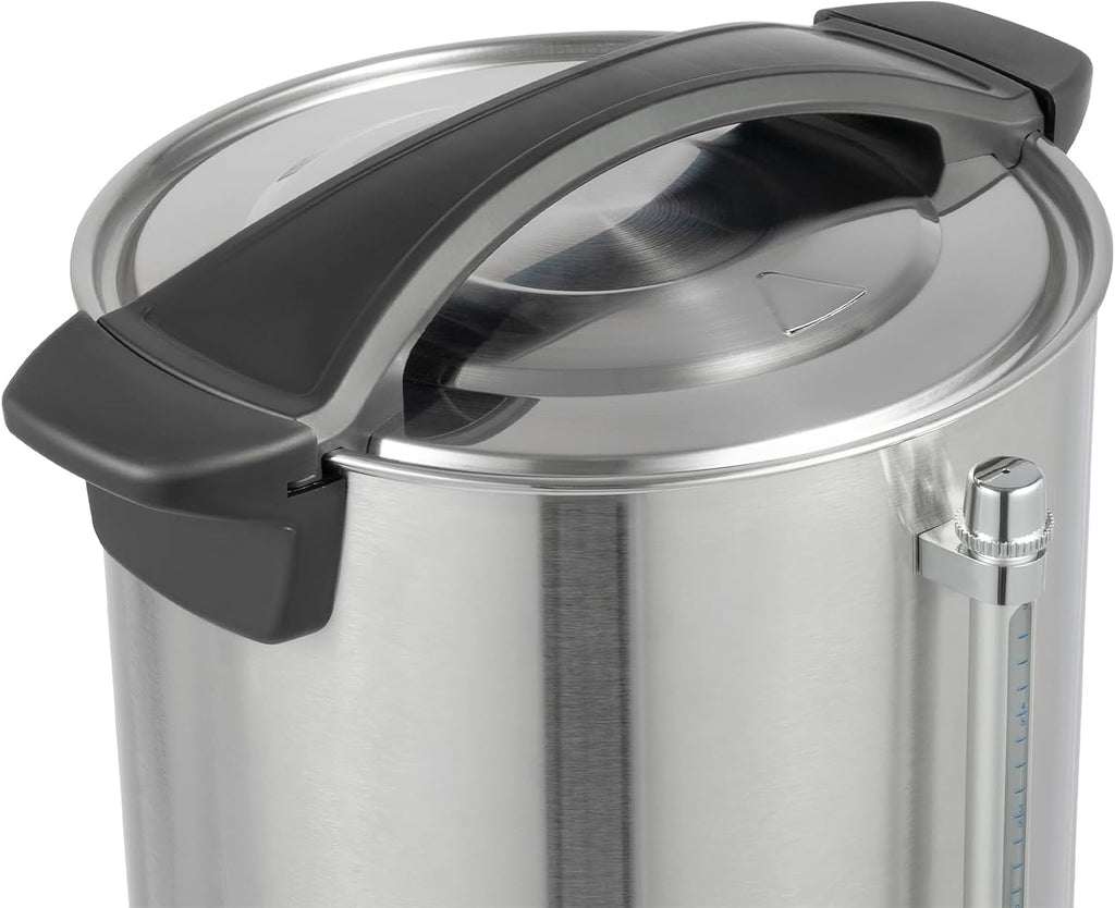 Insulated Beverage Dispenser, 12L Hot Drink Dispenser W/Filter Basket & Spigot, Stainless Steel Hot&Cold Beverage Dispenser for Coffee & Hot tea,Cold Milk,Water,Juice