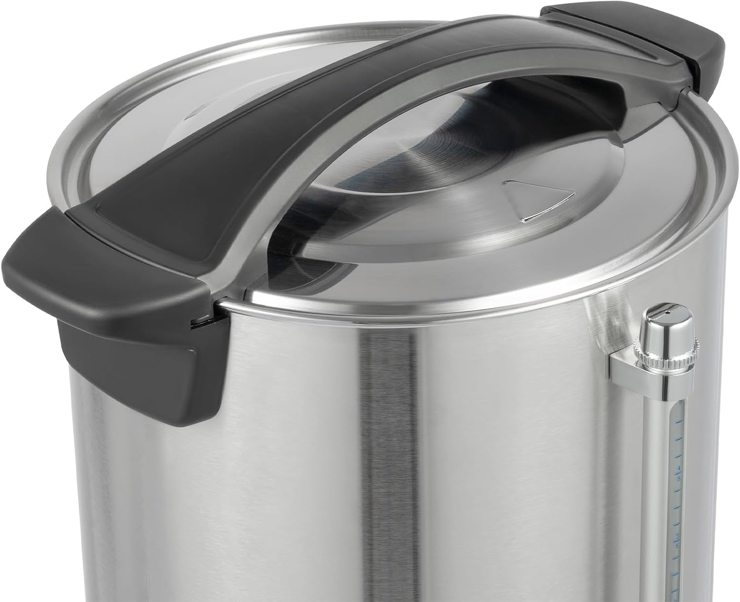 DYNAMI 2.4 Gal Large Hot Beverage Dispenser Electric,304 Stainless Steel Insulated Beverage Heater Coffee Urn with Heating,Hot Cocoa Dispenser for Parties w/Stainless Filter,for Tea,Milk,Cocoa