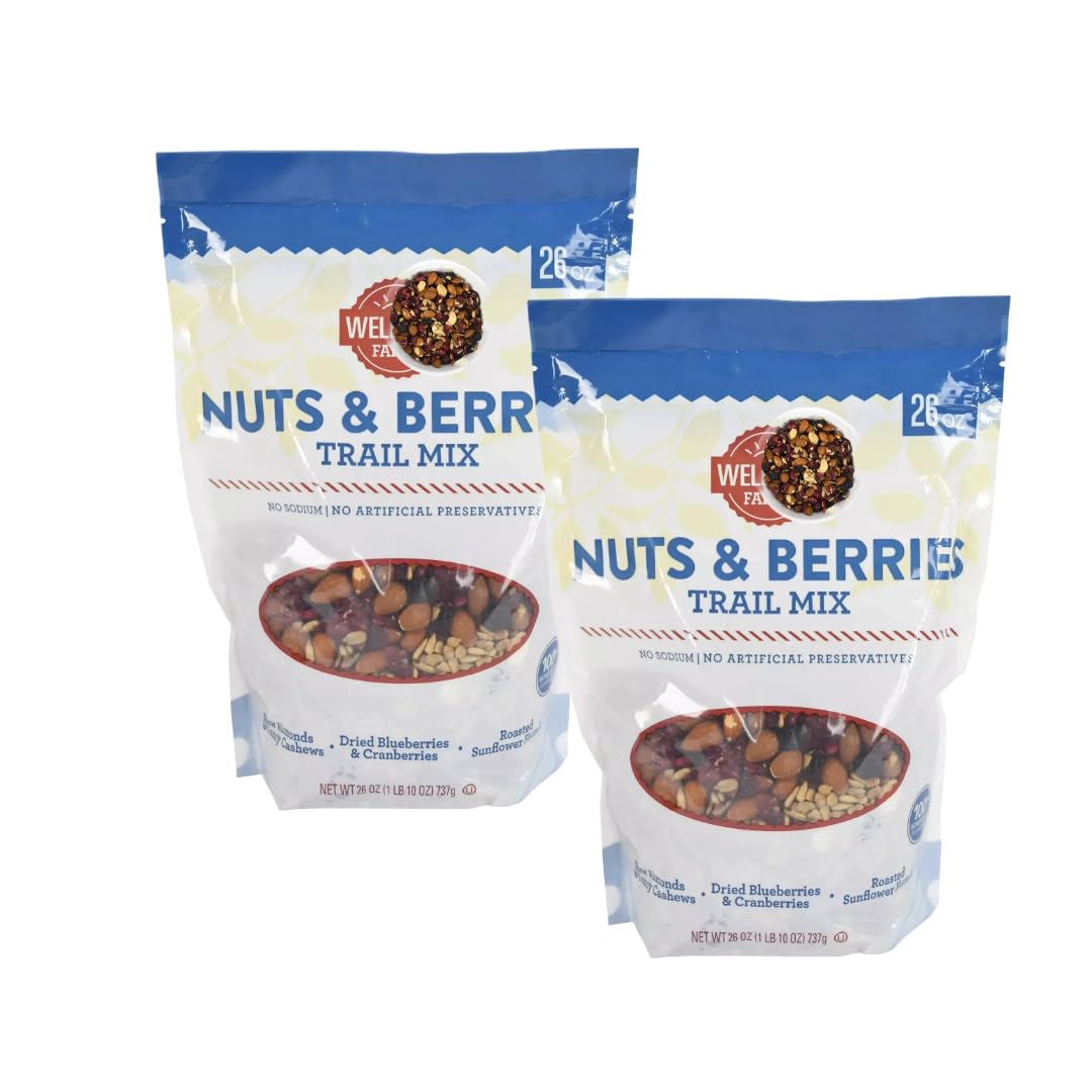 Wholesome Nut Mix with Sea Salt, 20 oz (26 Ounce (2 Pack), Nuts & Berries)