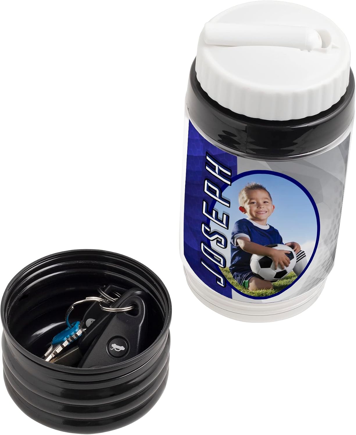 Neil Enterprises, Inc. 15 oz. Black Photo Sports Bottle - Case of 24