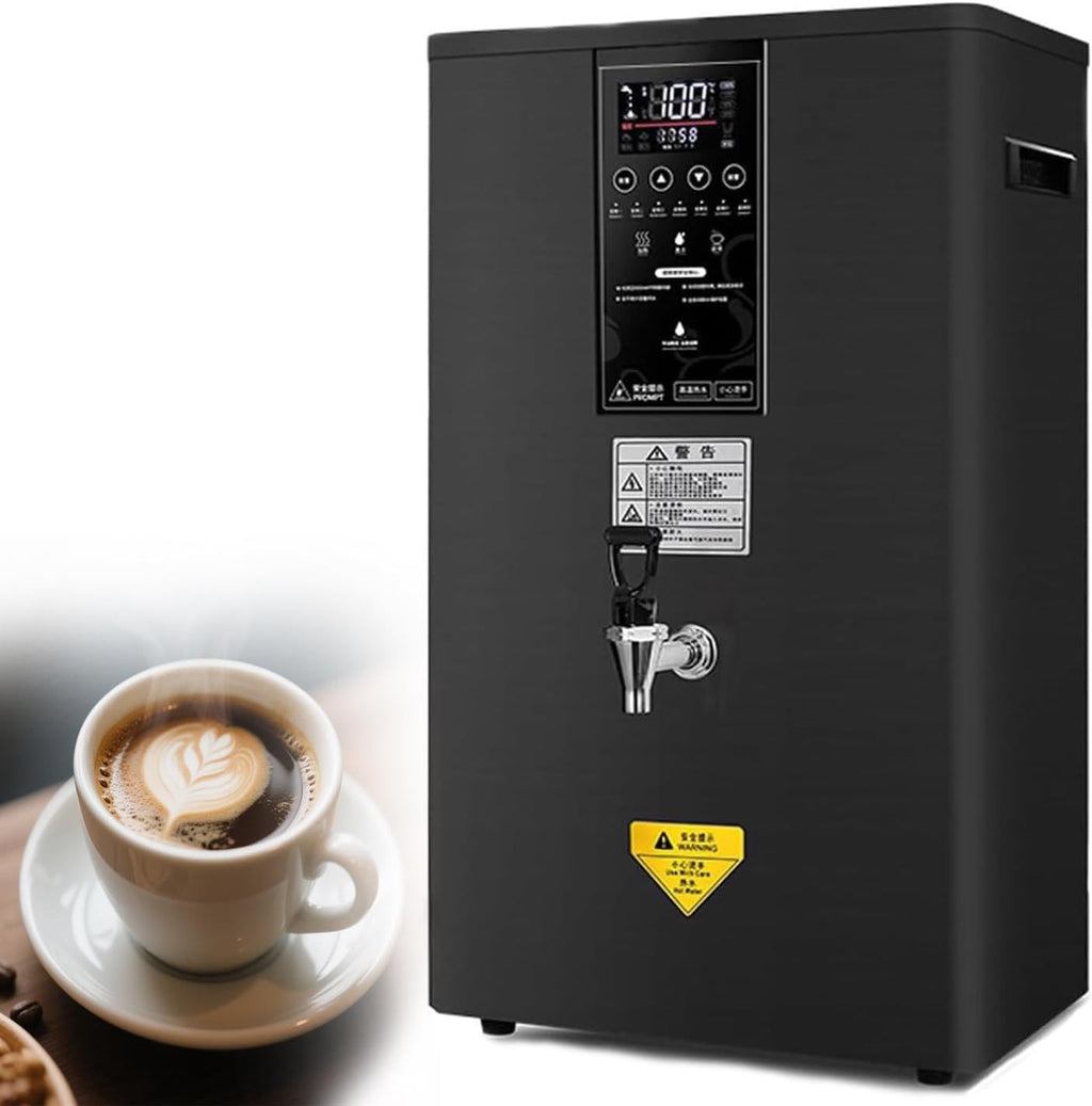 Water Dispenser Countertop,Electric Water Boiler,Office Water Dispenser,304 Stainless Steel,Low Noise,Step-Heating Temperature Control for Home Office(Black 50L)