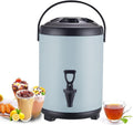 Catering Hot and Cold Water Dispenser - Stainless Steel Tea Urn Boiler with Faucet, Portable Handle, Large Capacity Sealing - Ideal for Office, Hotels, Parties