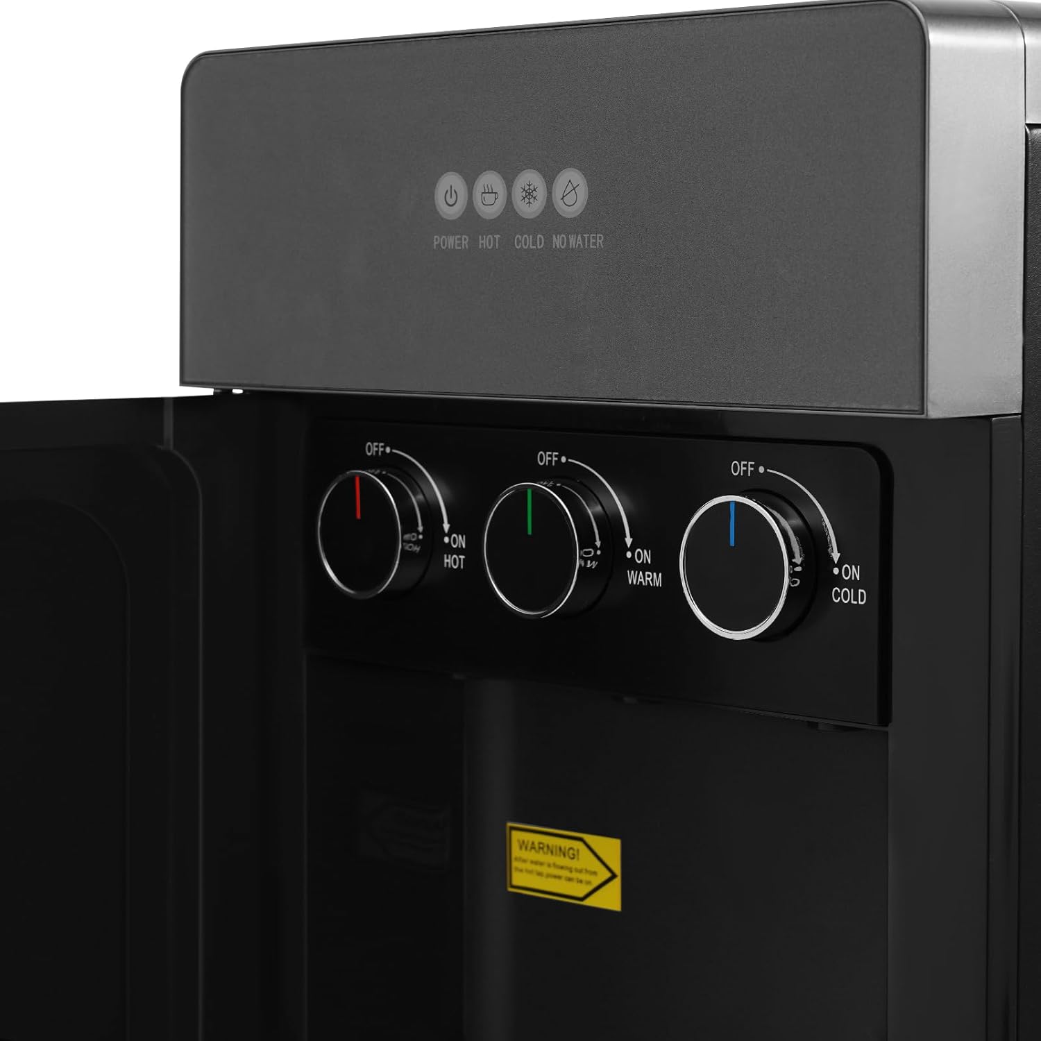 Bottom Loading Water Cooler Dispenser, 500W Hot and Cold Water Cooler with 3 Temperature Settings - Hot Cold & Room for Max.5Gal Bottles, Office Drinking Machine, Home Use YJSTD-51 Gray