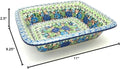 Polish Pottery Rectangular Baker with Rim (9 x 11) - Unikat Signature - U4572
