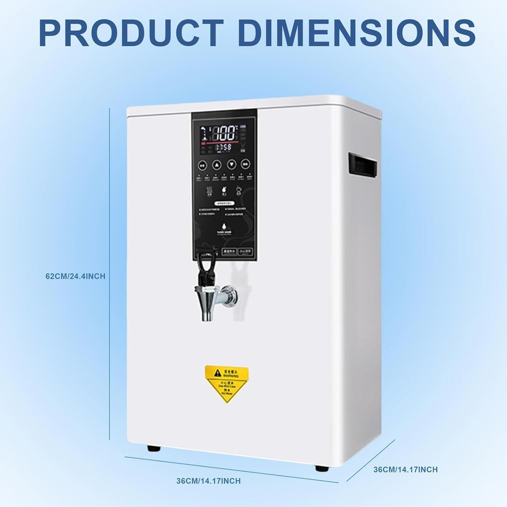 Commercial Water Boiler, Step-Heating Boiling Water Machine, with LED Intelligent Control Panel, 50L Instant Hot Water Dispenser, With Filter and Faucet, for Cafe, Home, Office
