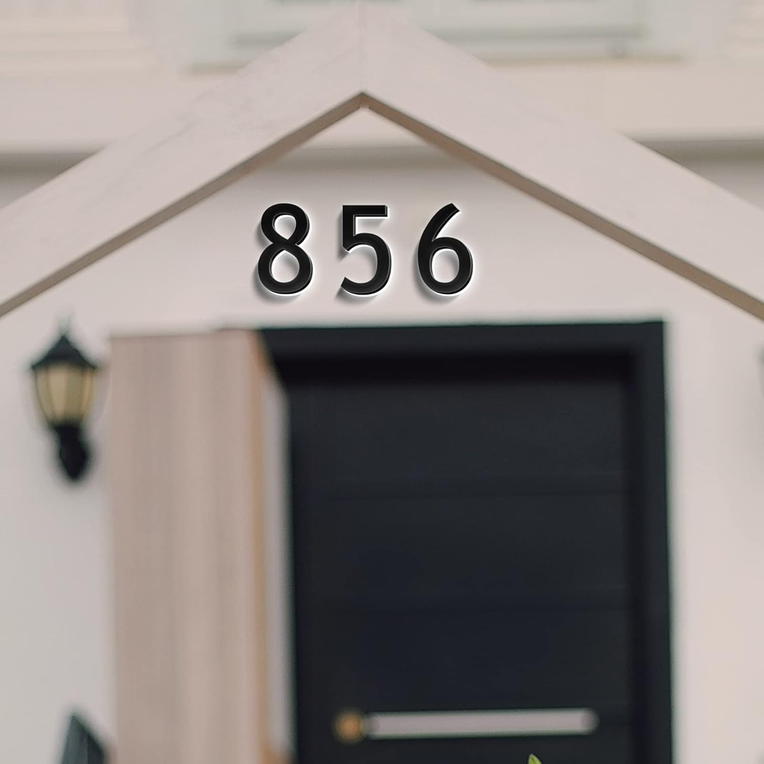 Modern Backlit LED Address Numbers For House 18', Steel Light Up House Numbers For Outside, Lighted Home Address Numbers, LED Illuminated House Numbers,R