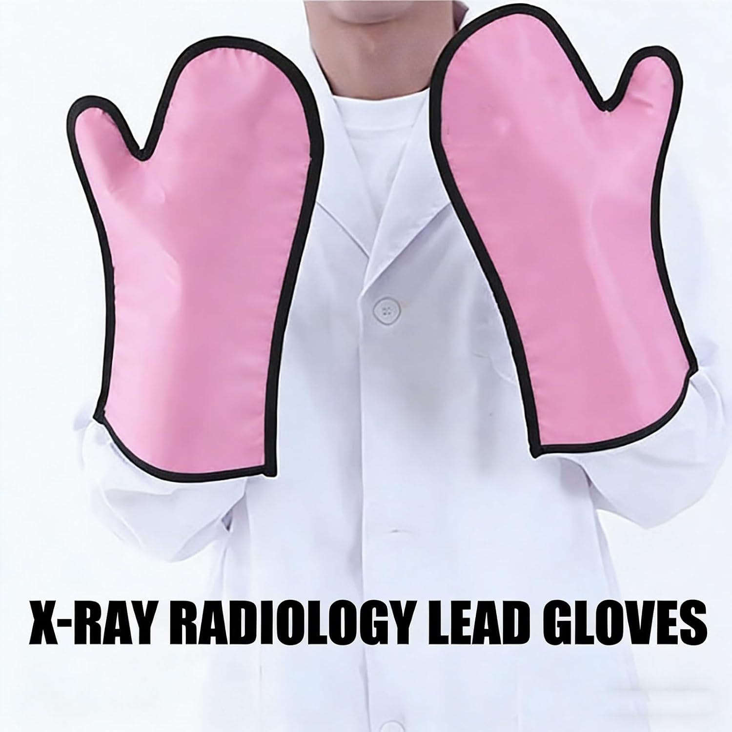 Pink 0.5mmpb X-Ray Protection Leaded Gloves Radiology Safety Protective Hand Shield for Veterinary MRI CT