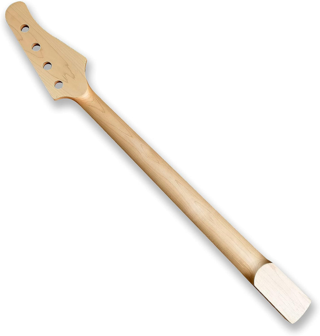 DIY Left-handed Bass Guitar Unfinished Electric Guitar Kit Okoume Body