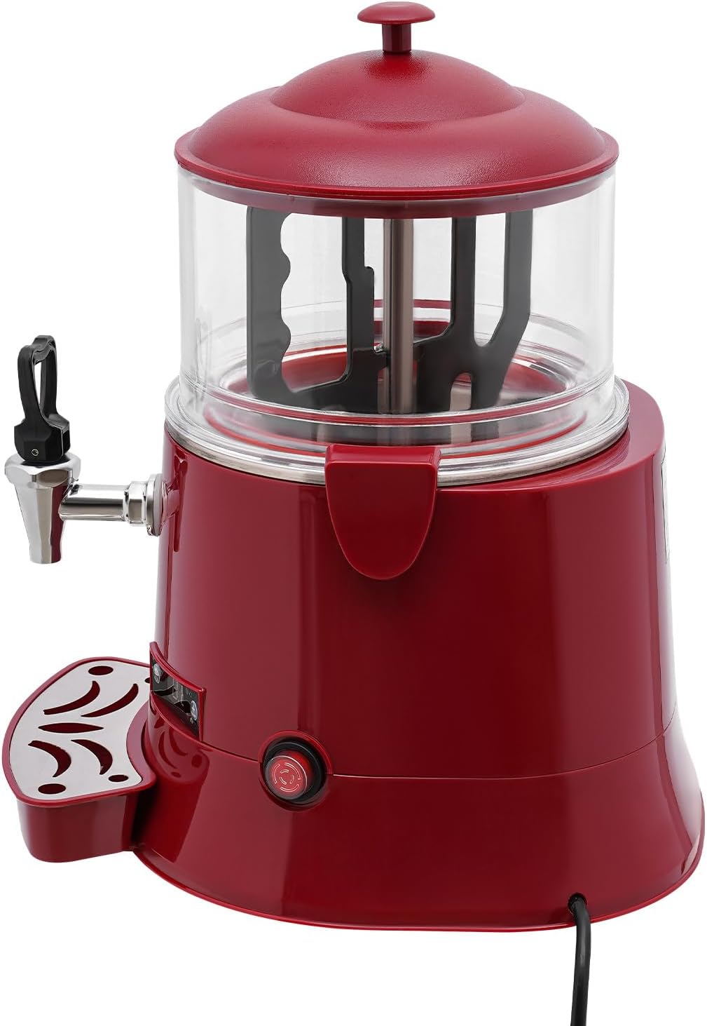 5L Commercial Hot Chocolate Maker Machine, 400W Chocolate Cocoa Beverage Maker Dispenser, 86-194℉ Intelligent Temperature Control, Electric Hot Beverage Dispensers for Cocoa, Milk, Coffee, Juice