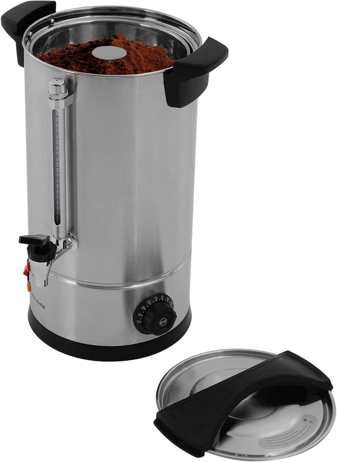 Electric Hot Water Dispenser, Stainless Steel Commercial Water Boiler and Warmer, Coffee Tea Urn, Adjustable Tabletop Tea Coffee Urn for Party Buffet Catering