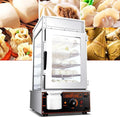 Commercial Bun Steamer, Electric Hot Food Warmer, 5-Layer Steamed Bun Warmer Machine, 1200w 30-110℃ Temperature Range, Ideal for Store Buffet Restaurant